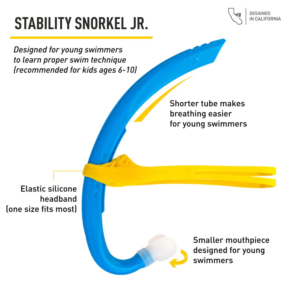 Stability snorkel JR Blue - Tali Sport-3/3