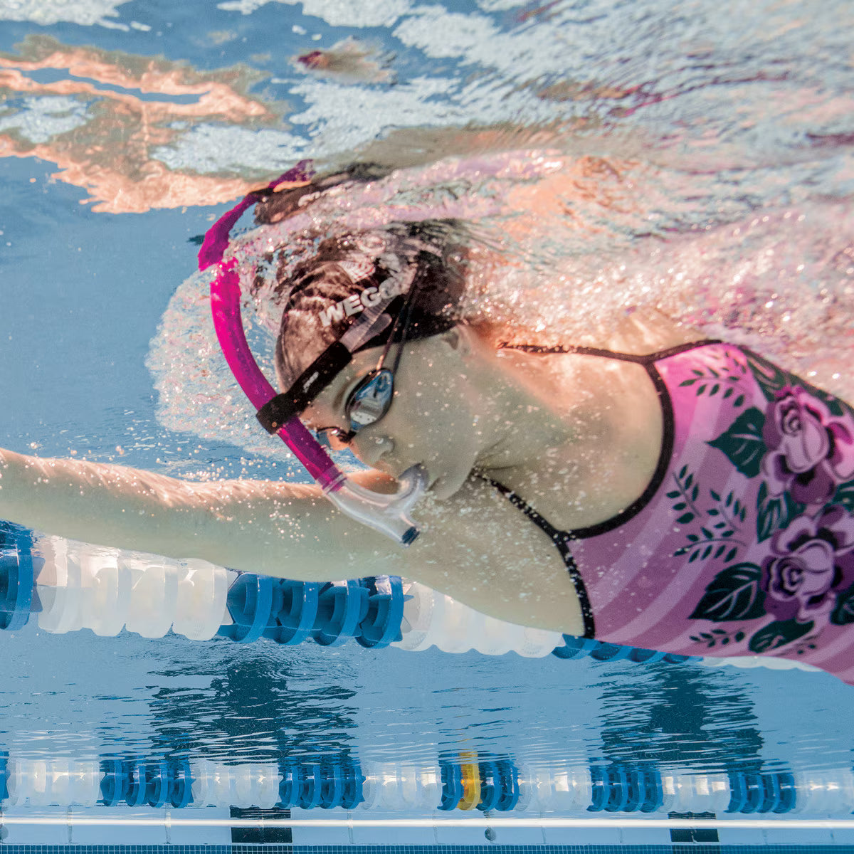 שנורקל אמצע FINIS ורוד - Tali Sport-3/6