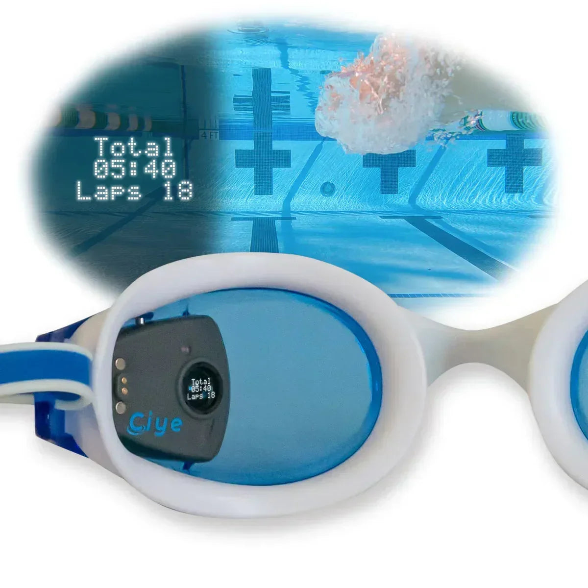 FINIS SMART goggle White/Smoke - Tali Sport-3/9