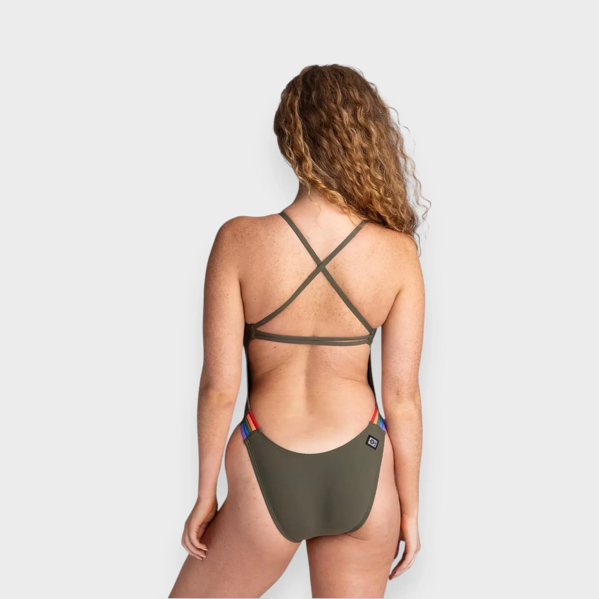 CAMMIE SOLID - Army & Red & Nectarine - Tali Sport-2/2