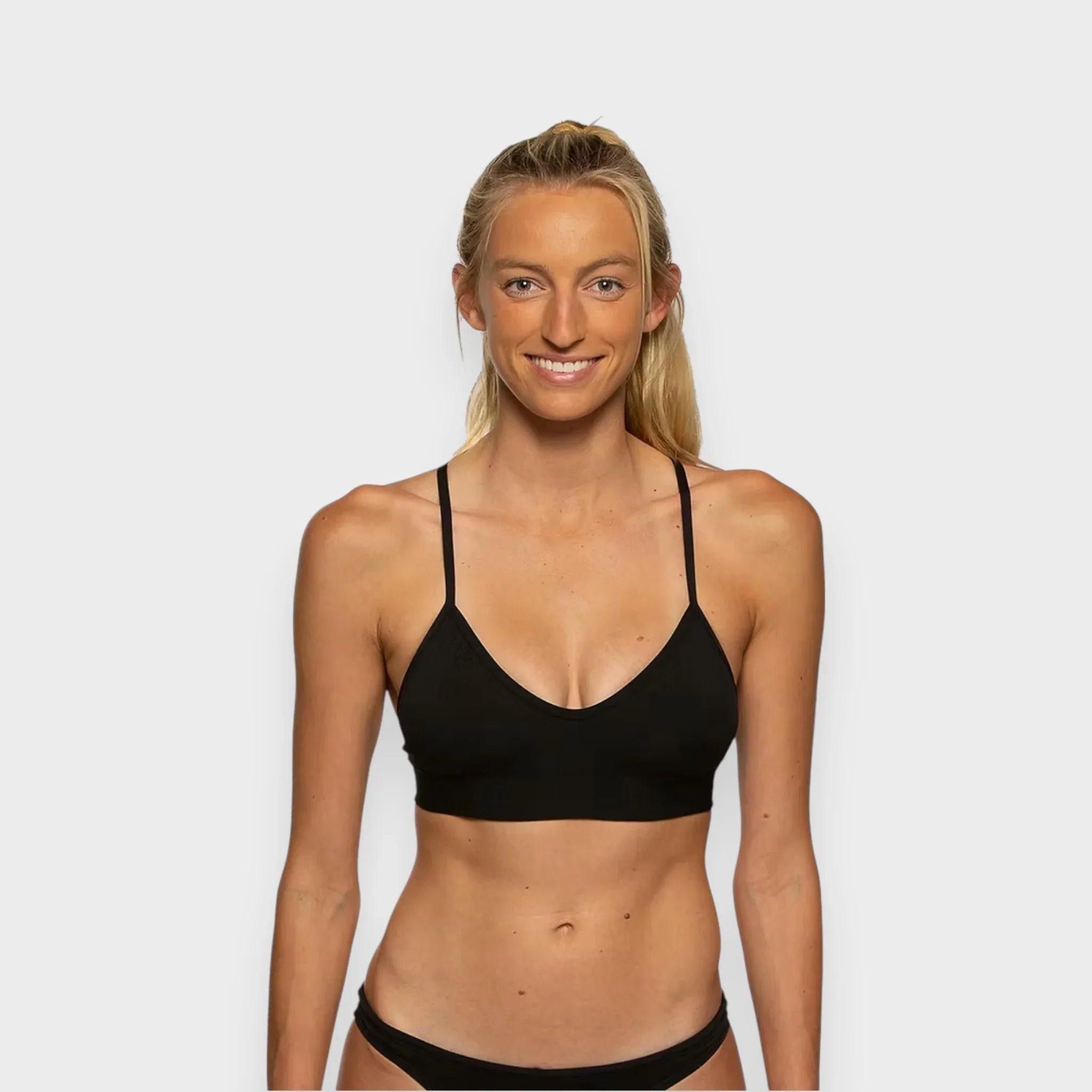 MARA SOLID TOP-BLACK - Tali Sport
