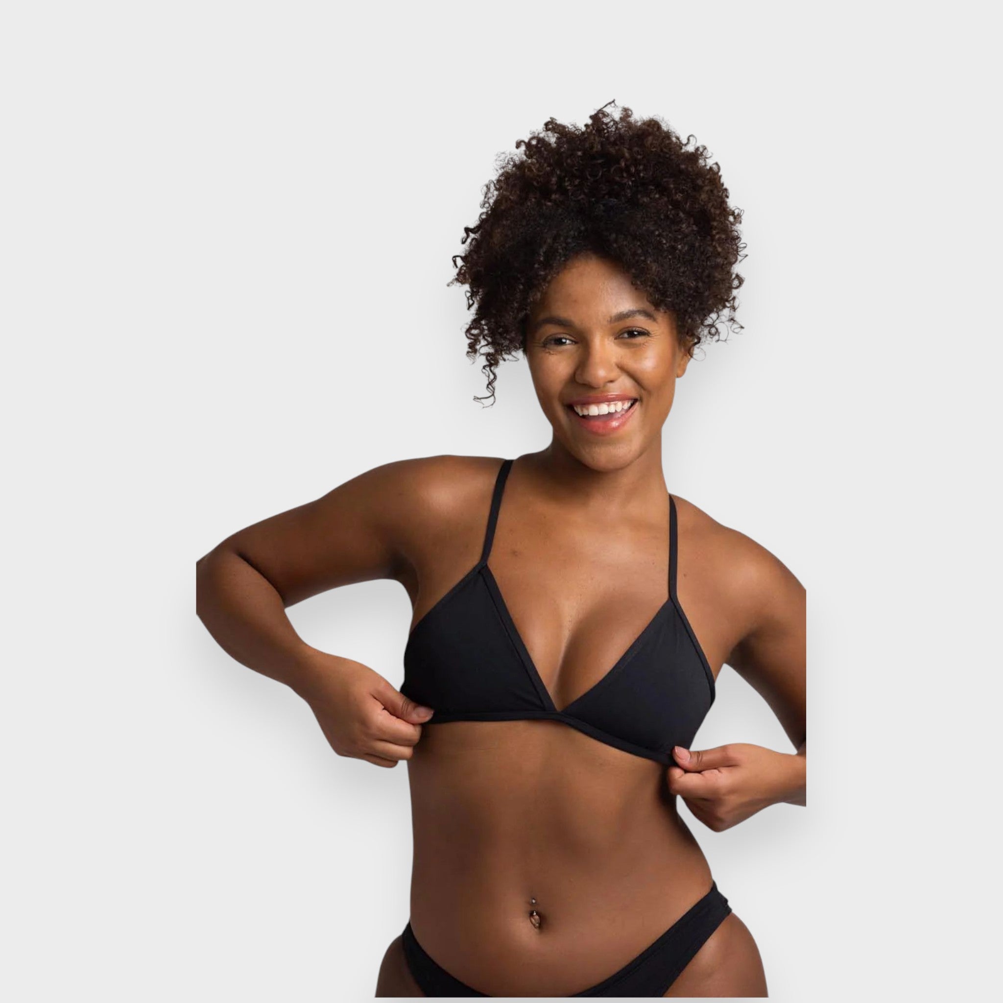 TRIANGLE SOLID TOP-BLACK-1/2