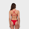 MINA SOLID BOTTOM-RED - red