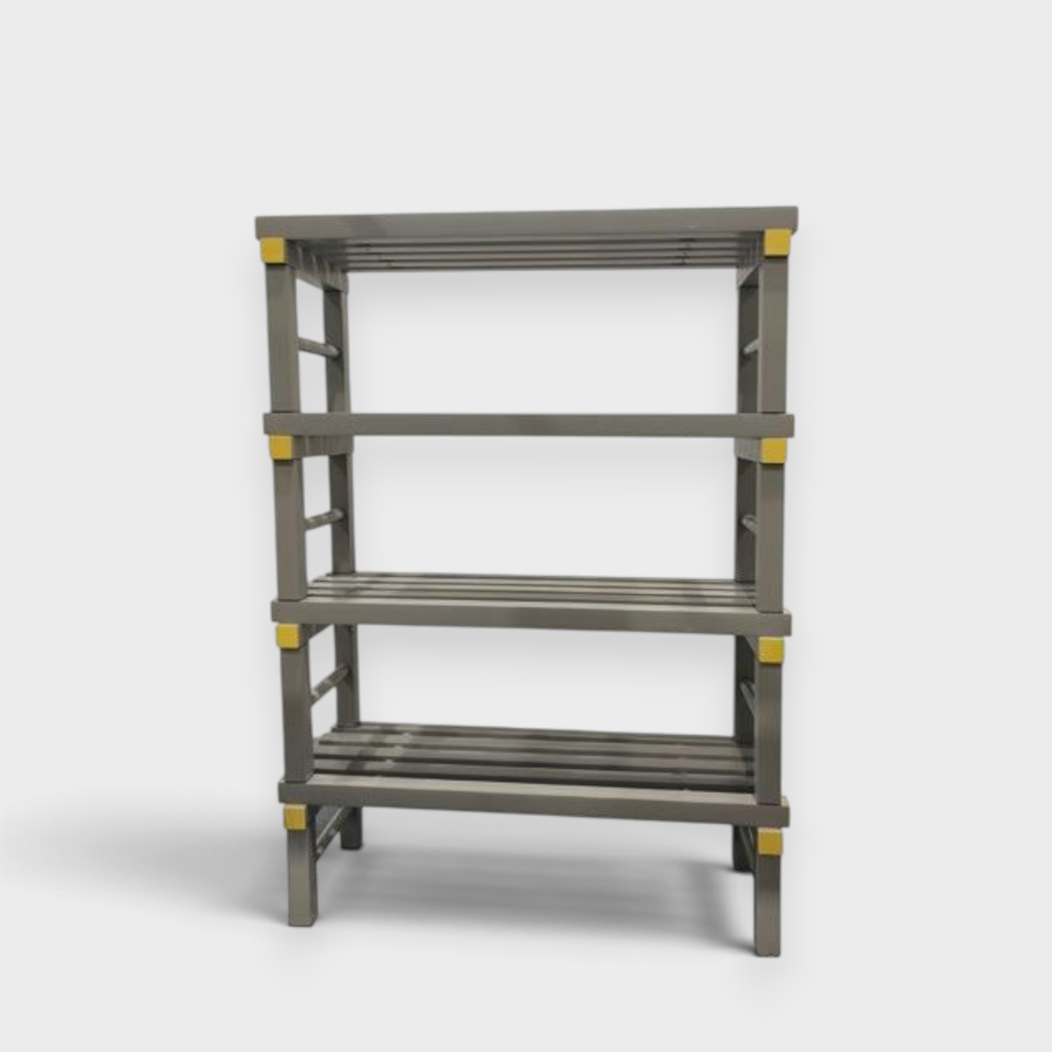 Tali Sport grey PVC four-tier storage shelf for wet environments like swimming pools and locker rooms-4/6 
