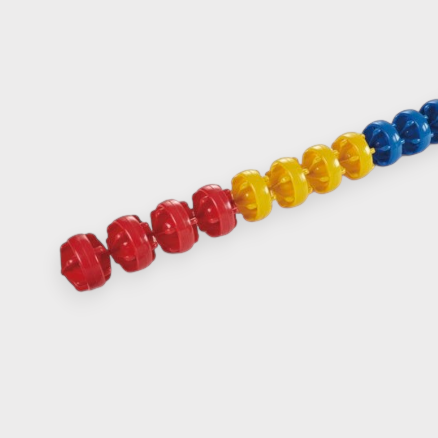 Tali Sport swimming pool lane rope with red, yellow, and blue hexagonal polyethylene floats for wave reduction-2/12 