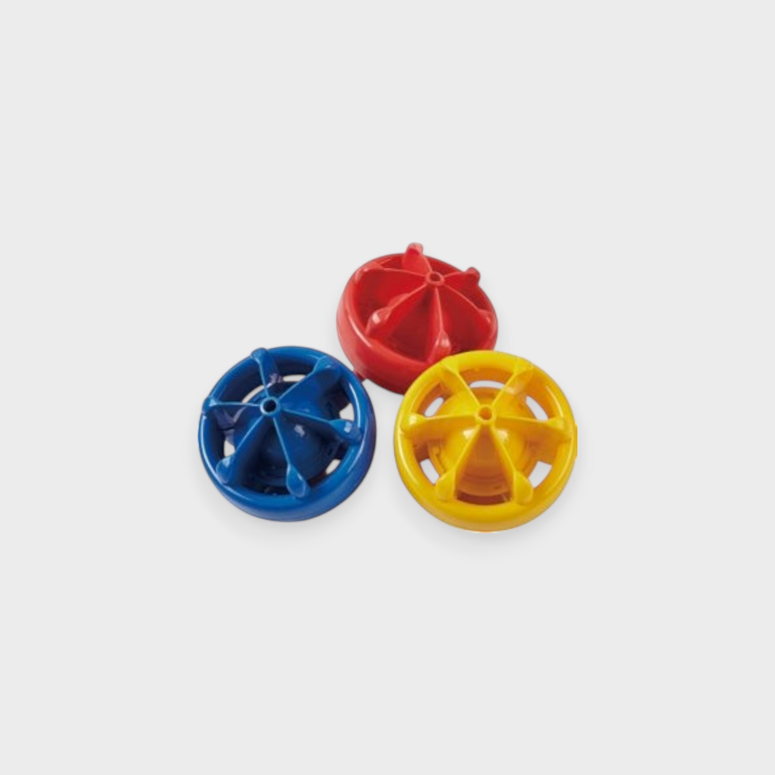 Tali Sport swimming pool lane rope hexagonal floats in red, blue, and yellow made of durable polyethylene-1/12 