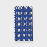 Tali Sport blue modular PVC anti-slip pool tile with a decorative floral cutout pattern for wet areas. 