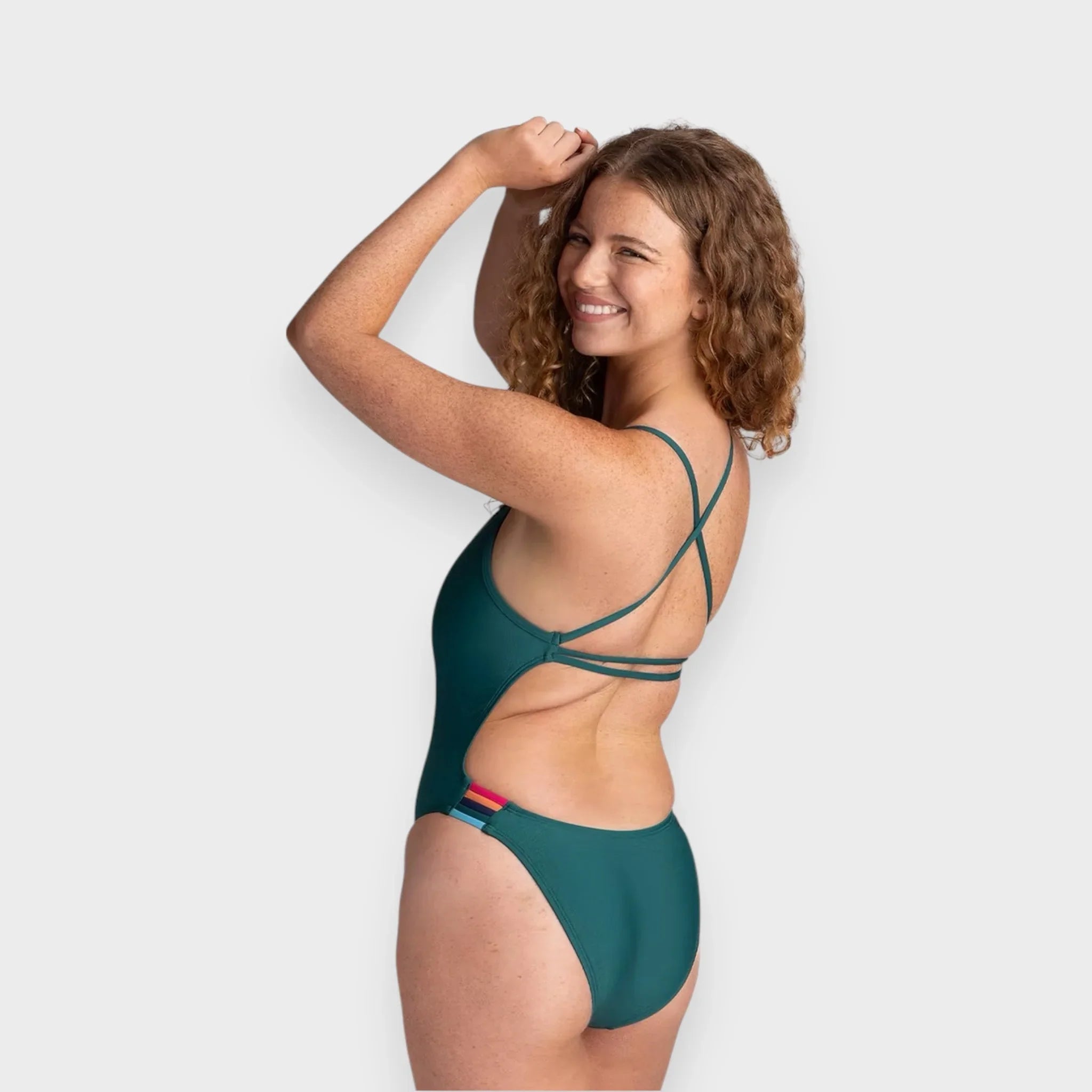 CAMMIE SOLID - Peacock & Dragon Fruit & Terracotta - Tali Sport-2/2 