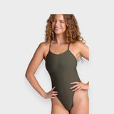 CAMMIE SOLID - Army & Red & Nectarine - Tali Sport 