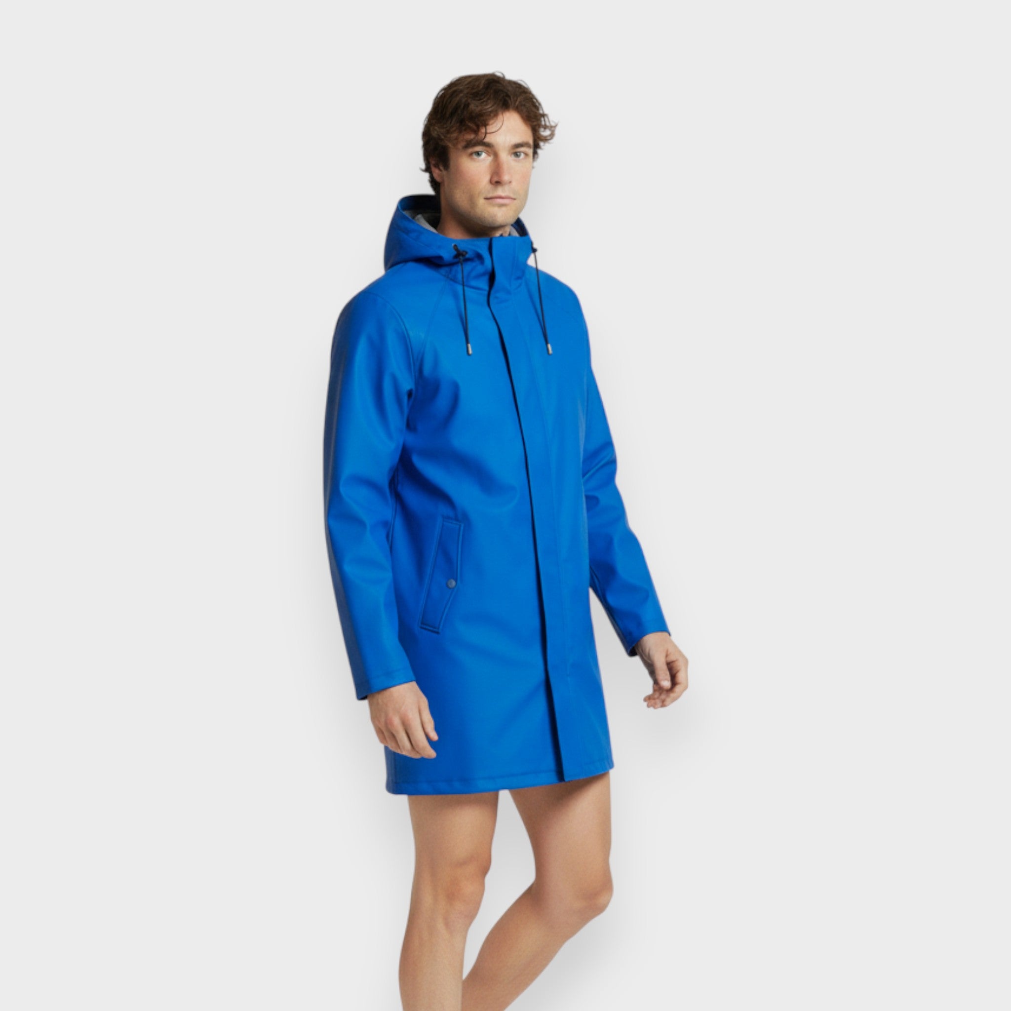 מעיל פרקא - כחול-3/4 