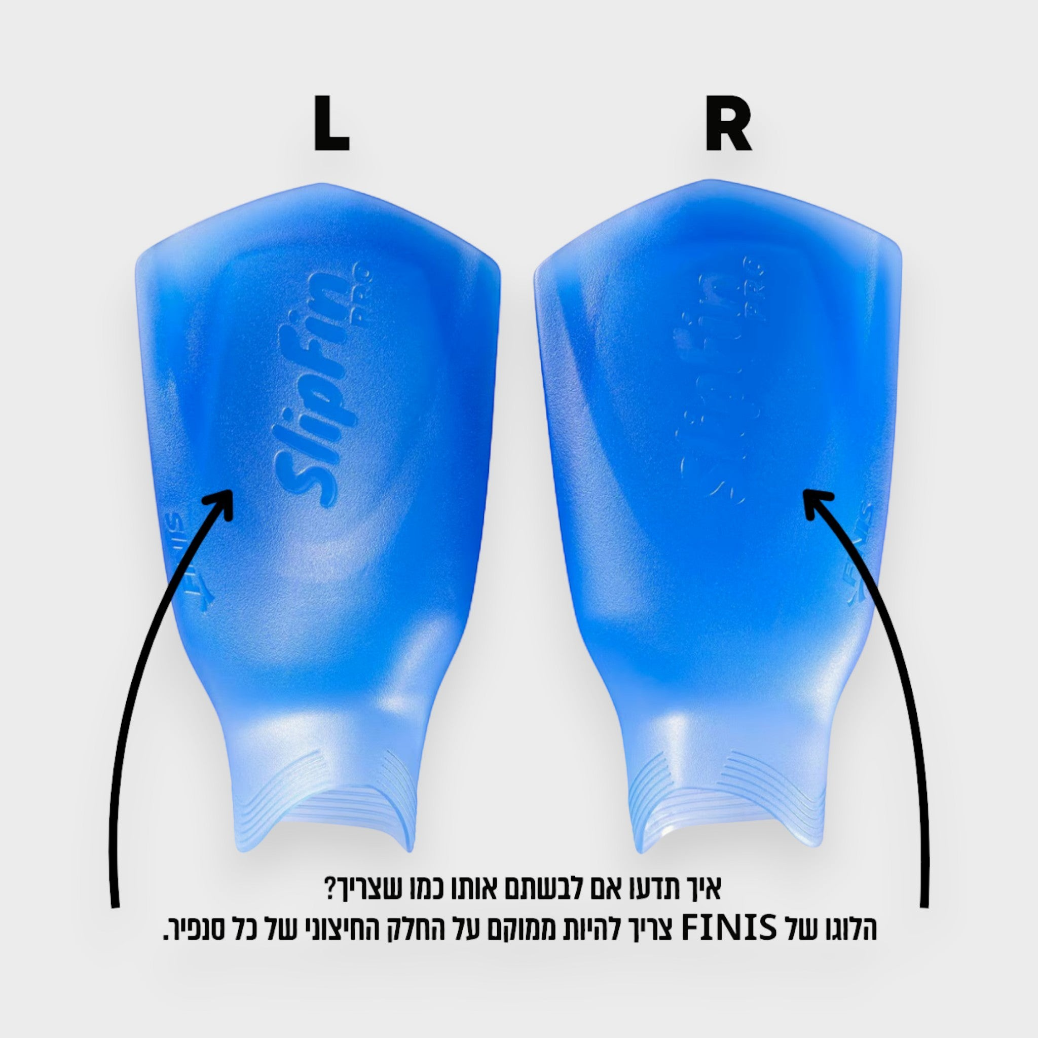 Tali Sport SlipFin PRO blue swimming fins for the forefoot with a strapless, lightweight, and ergonomic design.-5/10 