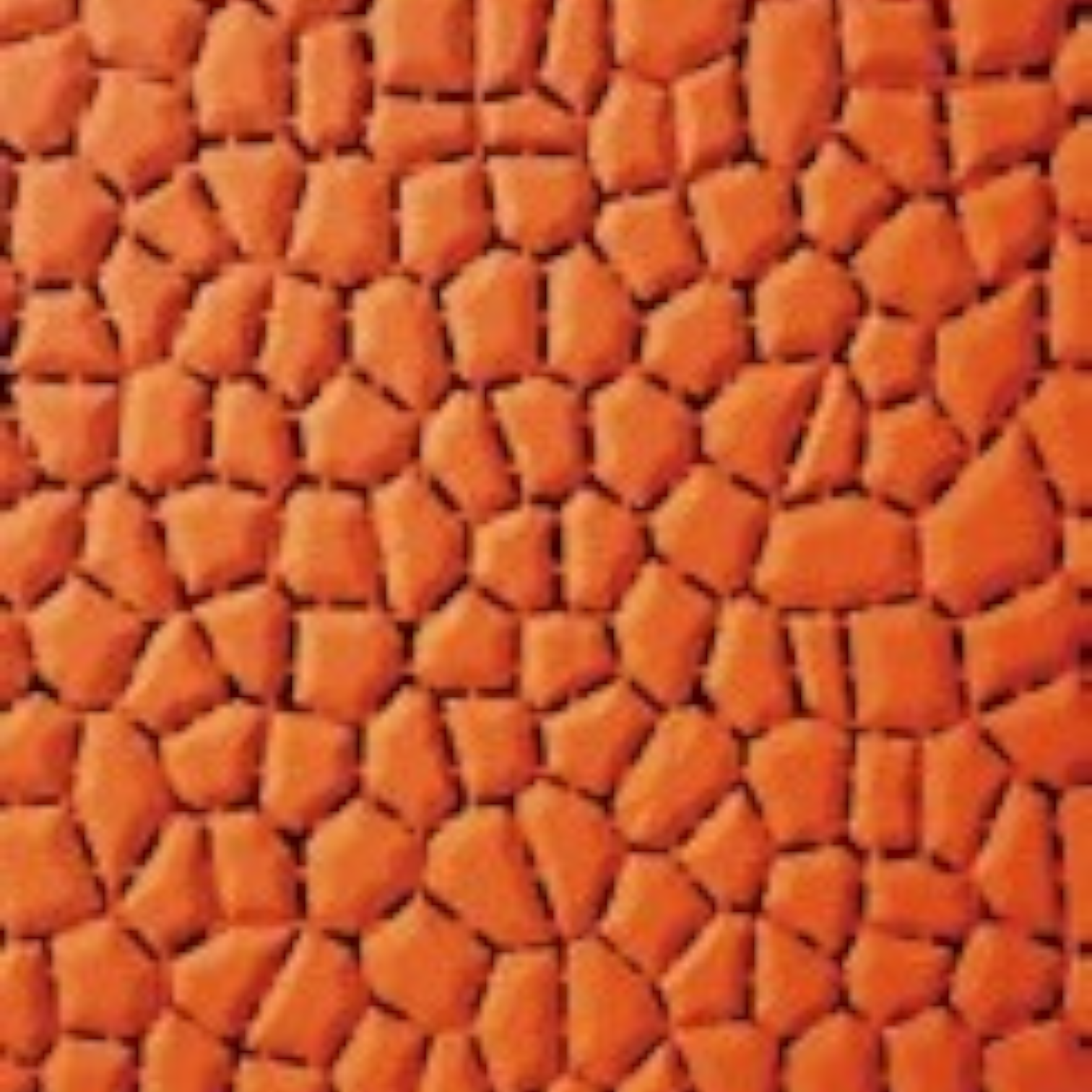 Tali Sport orange modular anti-slip PVC pool mat with a textured stone-like pattern for safety in wet areas.-7/14 
