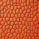 Tali Sport orange modular anti-slip PVC pool mat with a textured stone-like pattern for safety in wet areas. 